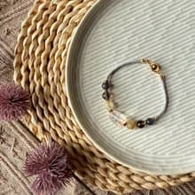 紅兔毛兔兔優雅編織手鍊