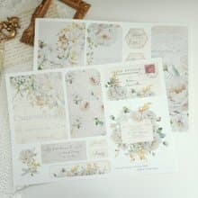White roseコラージュシートセット