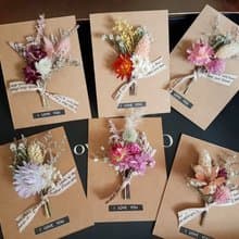 海藏設計│隨性自然風乾燥小胸花/招待胸花/花禮卡