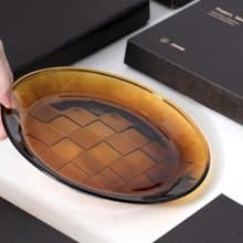 【HMM】編織盤 Woven Plate | 琥珀色 Ø160*22mm