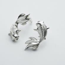 金魚 年年有餘 | 立體耳環 925純銀 手工銀飾 情人禮物 生日禮物