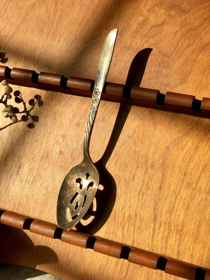 Vintage 1958年美國製鍍銀湯匙/大勺子