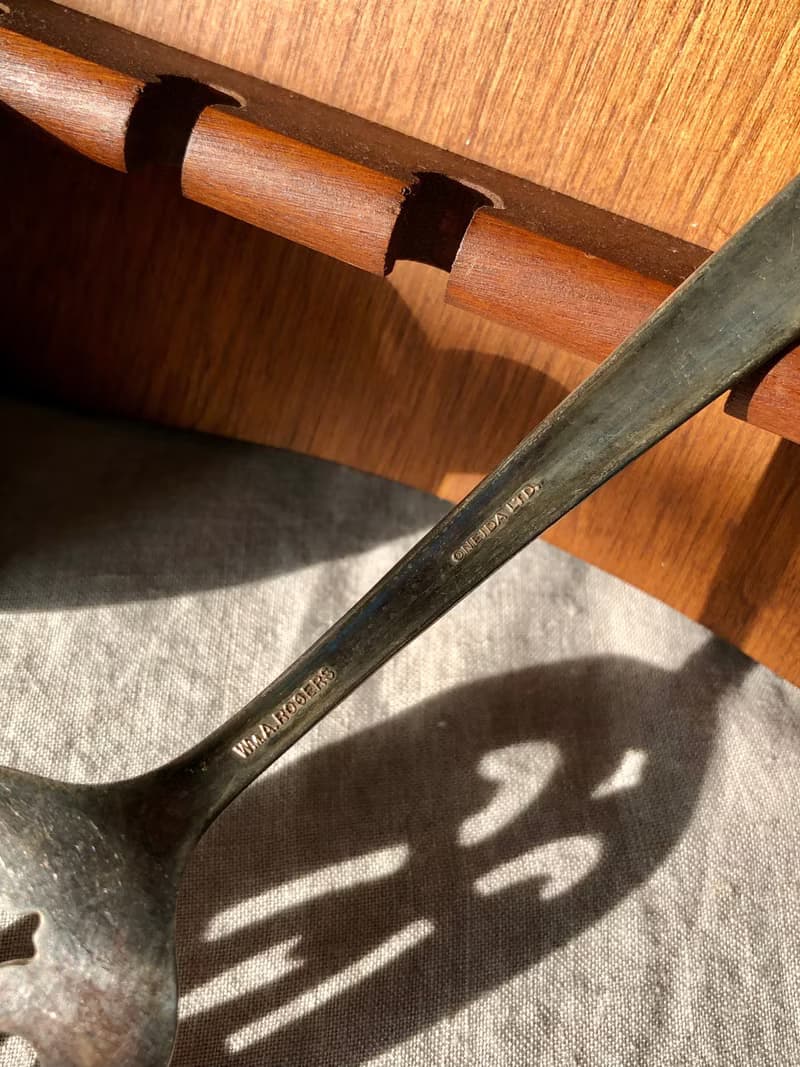 Vintage 1958年美國製鍍銀湯匙/大勺子