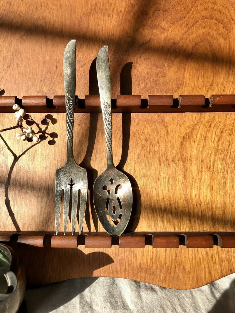 Vintage 1958年美國製鍍銀湯匙/大勺子