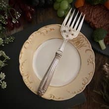 英國鍍銀大型分食餐叉