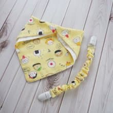 日本純棉印花好好用圍兜手帕組_ 附可拆雙頭鬆緊夾_兩用造型