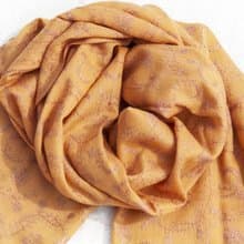 喀什米爾Cashmere/羊絨圍巾/純羊毛圍巾披巾/戒指絨披肩-刺繡花朵