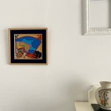 きものからつくるアートパネル　033　縁起物　壁掛け　絵画　1点もの