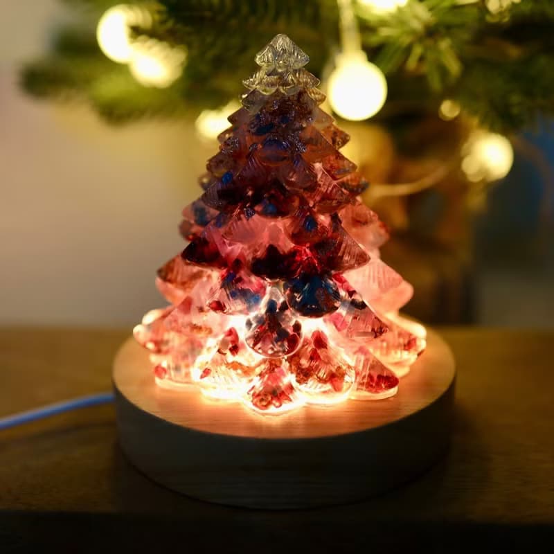 【畢業禮物】粉紅玫瑰金箔愛戀粉水晶聖誕樹-大能量樹寶石樹奧