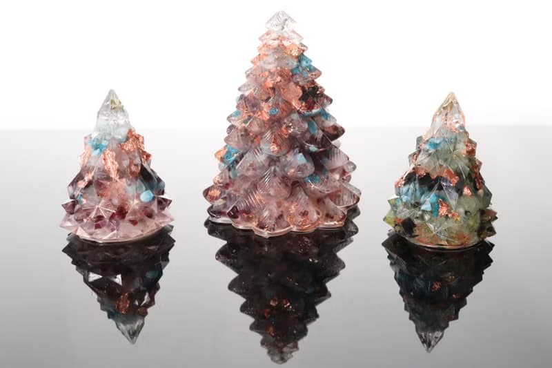 【畢業禮物】粉紅玫瑰金箔愛戀粉水晶聖誕樹-大能量樹寶石樹奧