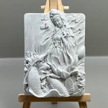 清水模軟裝設計 佛像擺飾(十二) 香氛擺件 水泥軟裝 附木架