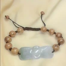 冰種翡翠蝴蝶結編織手鍊 | 天然緬甸A貨翡翠 | 送禮