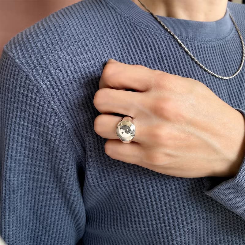 太極戒指 925純銀 Men's jewelry
