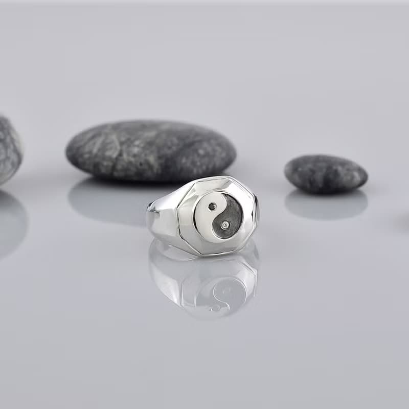 太極戒指 925純銀 Men's jewelry