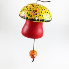 陶博館-DIY手作蘑菇風鈴