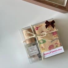 香氛噴霧+手工杯墊 兩入組禮盒 婚禮小物 姊妹 禮伴娘禮 獨家香氛