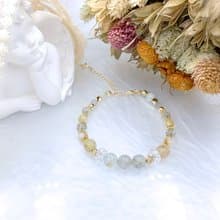 婆娑之影 / 托帕石 白水晶 黃水晶 銅髮晶 拉長石 螢石 水晶手鍊