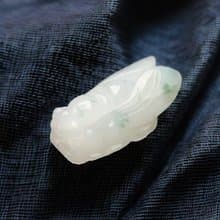【一鳴驚人】冰綠翡翠蟬吊飾 | 天然緬甸玉翡翠A貨 | 送禮