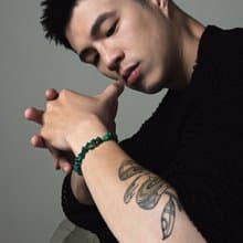 Unisex | 極晝系 - 極地 * 孔雀石 招財 幸福 創造力 不銹鋼手鍊