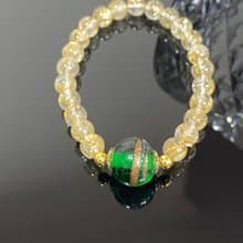 金髮晶鈦金發財晶古法流金琉璃手鍊手串