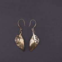 植物系列-秋葉單邊925銀耳環(單支/一對)