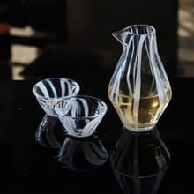 直紋茶酒兩用壺/杯 | 玻璃熾造 工坊手作