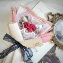 一心一意愛心波波球永生玫瑰花束 母親節 情人節 生日 送禮  求婚