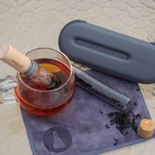 【全城走塑】- ELIXIR旅行套裝連茶葉筒和茶巾及玻璃泡茶棒