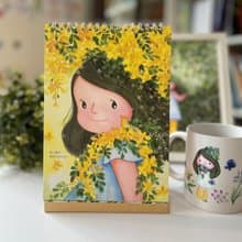 2026 卡達森林圖文桌曆 手繪 插畫 圖文 桌曆 交換禮物 新年禮物