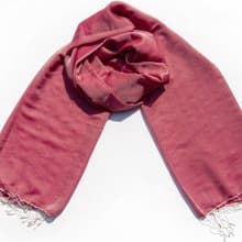 喀什米爾Cashmere 編織羊絨圍巾 羊毛真絲披巾 戒指絨披肩-雙色