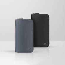 【免費升級送禮包裝】卡西安 23卡拉鍊長夾-黑色/藍色/VA134W044