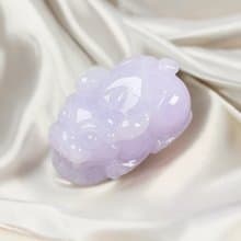 冰糯紫羅蘭翡翠貔貅 | 天然緬甸玉翡翠A貨