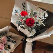 永生花 永生玫瑰花束 告白花束 求婚花束 情人節花束 不凋花 乾燥