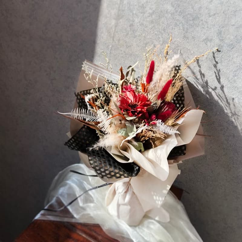 微光櫻桃乾燥花束 畢業花束 | 生日 畢業季首選 | 台北可自取