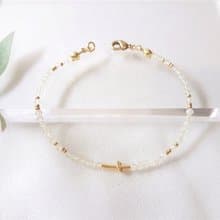 洋甘菊 ‧ 黃水晶 串珠 細手環 11月誕生石