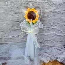 手鉤向日葵花束 生日禮物 手棒花 花束 畢業 情人節 CRF-038B