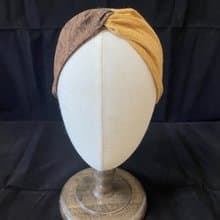 點點巧克力烏龍/扭結髮帶/日本渲染布