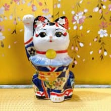 【藝富雙輝】日本清水燒招財貓 | 色繪 - 舞妓富士