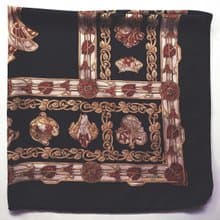 Vintage Lancel Paris Silk Scarf, 34 x 34 inches, 100% Silk, made in Italy
