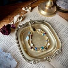 -未完待續-天然水晶手鏈/黃銅手鍊