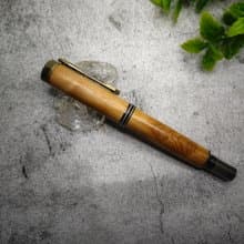 檜木 原木 手工筆 古典款鋼筆