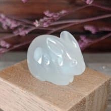 小雕件 小品生肖-兔 白玉髓