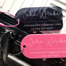 Rectangle Luggage Tag  |  Luggage Tags | Luggage Tag Personalized (1 piece)