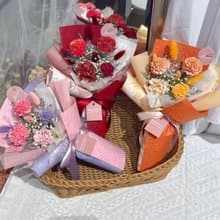 FengFlower 【康乃馨小花束】乾燥花/永生花/送禮/母親節