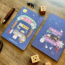 蛋定夜市#2 無時效月份手帳 鋼筆可用