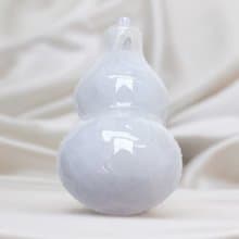 【福祿】白翡翡翠葫蘆 | 天然緬甸A貨翡翠 | 送禮