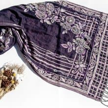 喀什米爾Cashmere/水煮羊毛披肩/針織圍巾/刺繡圍巾/羊絨披巾-花