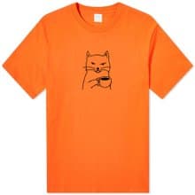Cat Coffee 中性短袖T恤 橘色 貓咪咖啡狗趣味貓之日禮物文青