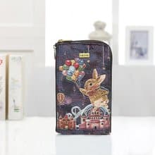 長夾  雙拉鍊夾層 / 防潑水 平織緹花 極星遊樂園 克萊拉