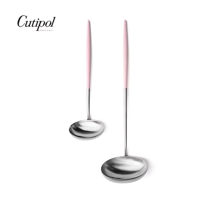 葡萄牙Cutipol GOA系列粉紅柄22cm醬料勺